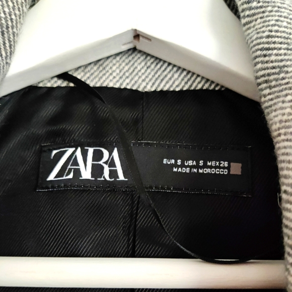 Zara wool blend cropped blazer - Picture 2 of 4